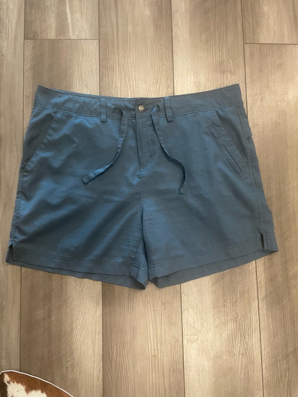 Magellan Women’s Blue Drawstring Cotton-Blend Shorts